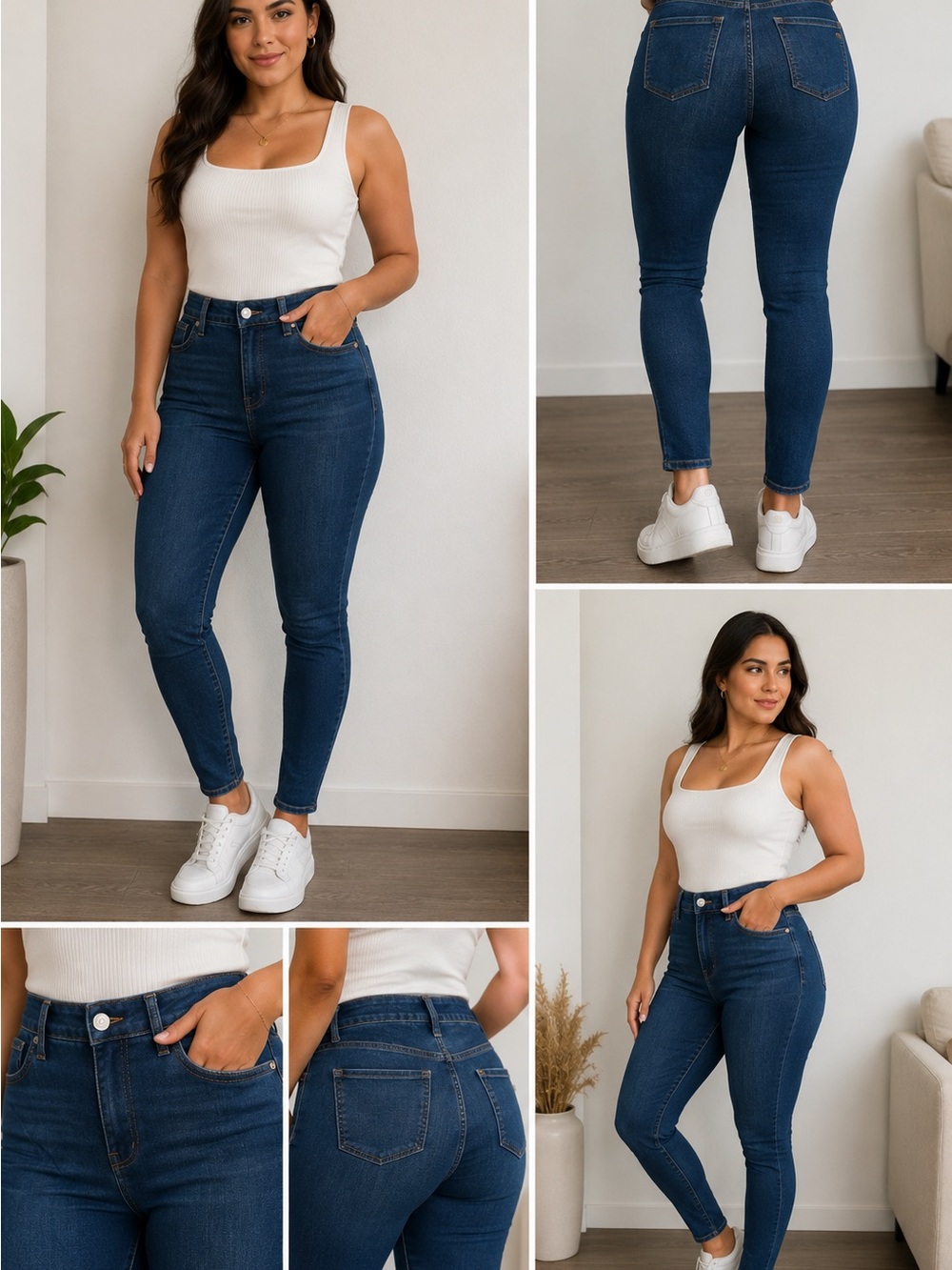 Madewell Curvy High Rise Skinny Jeans Dark Wash Size 28
